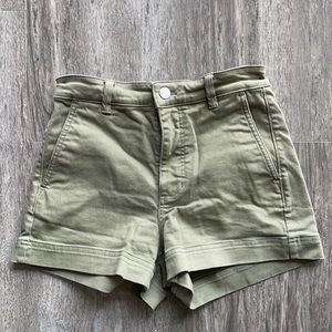 Everlane Olive Cotton Twill shorts 0